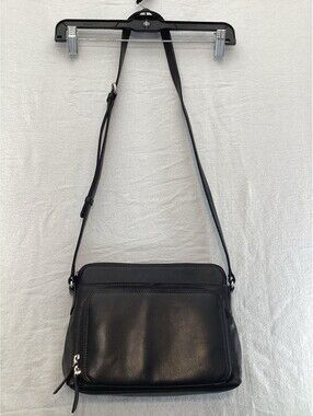 ILI New York Leather Crossbody Bag RFID Organizer Hobo Bag